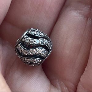 GENUINE PANDORA OPEN WAVE WINTER WHISP 925 ALE CHARM RETIRED